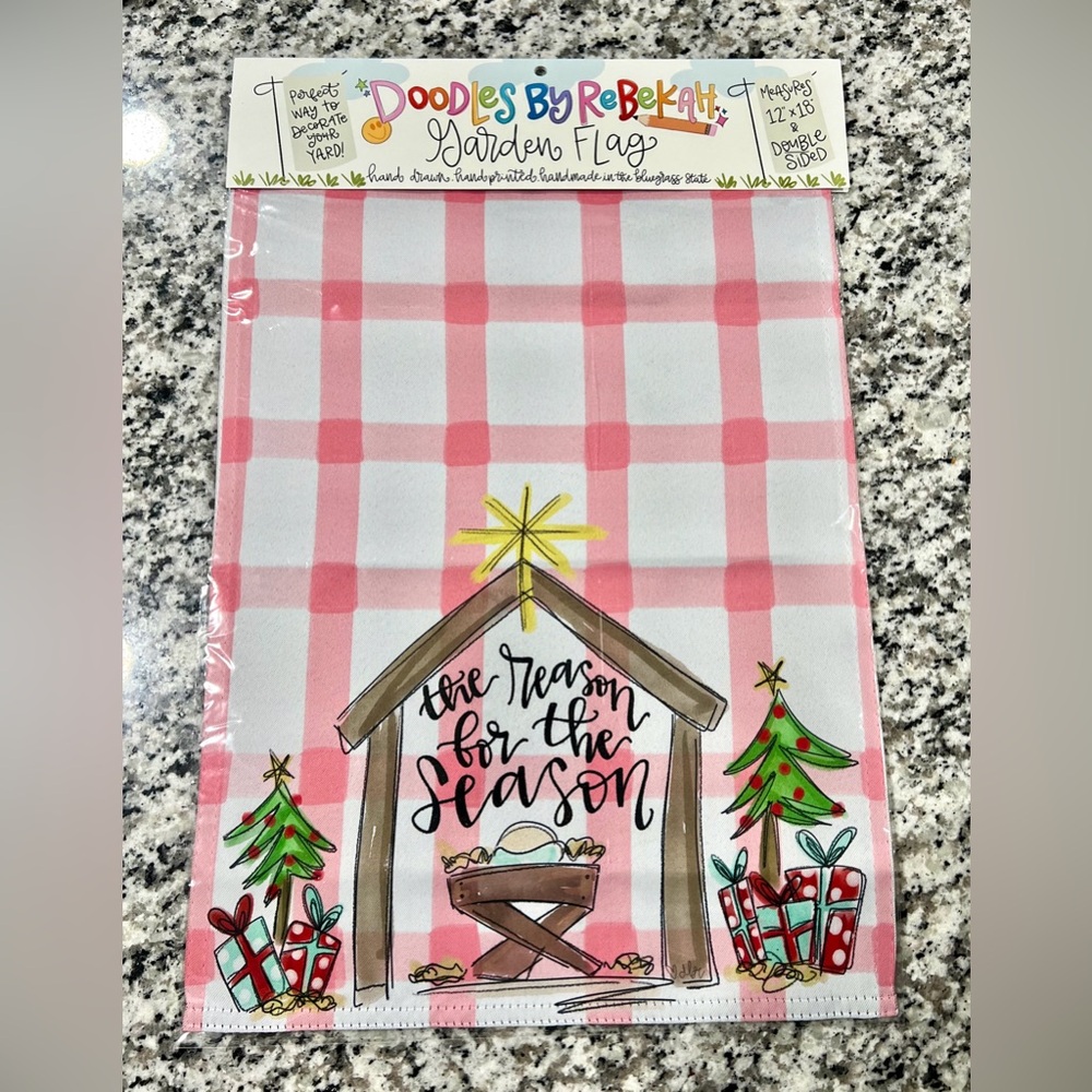 The Reason For The Season Garden Flag